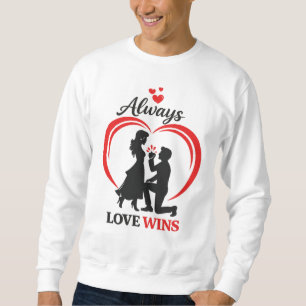 Sudadera con cuello redondo Always Love Wins Crewn