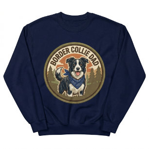 Sudadera con cuello redondo Border Collie Dad Re