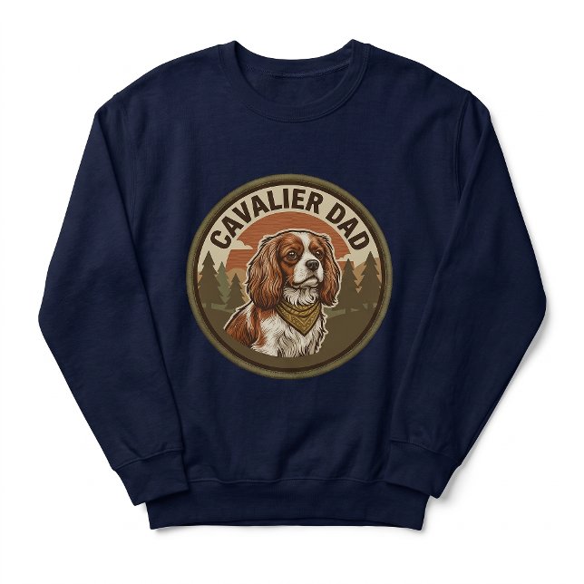 Sudadera con cuello redondo Cavalier Dad | Regalo  (Subido por el creador)