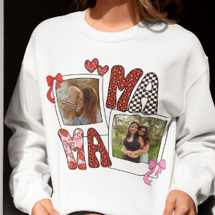 Sudadera con Cuello Redondo Coquette Leopardo y Fo