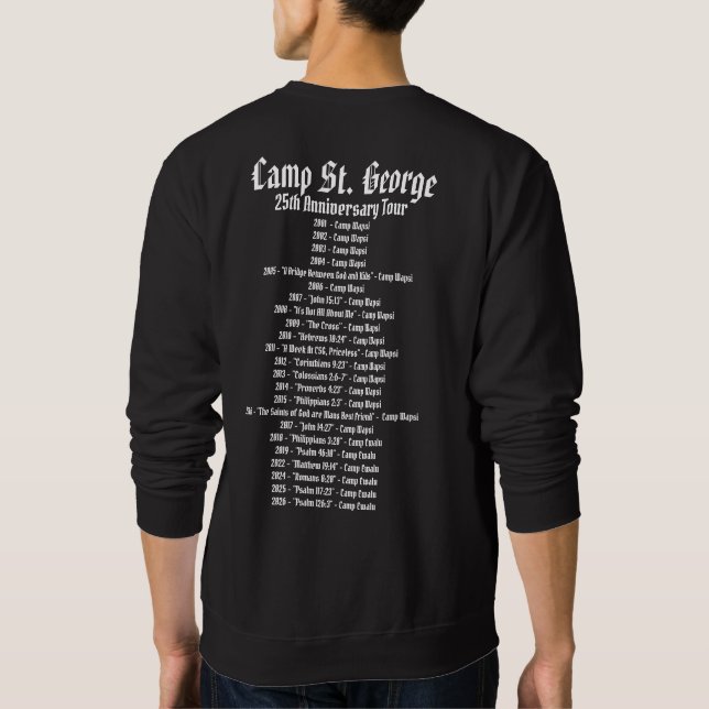 Sudadera con cuello redondo CSG Tour (Reverso)
