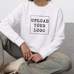 Sudadera con cuello redondo de logo de empresa per