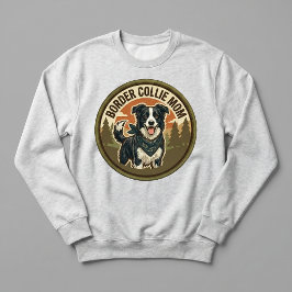 Sudadera con Cuello Redondo de Mamá de Border Coll