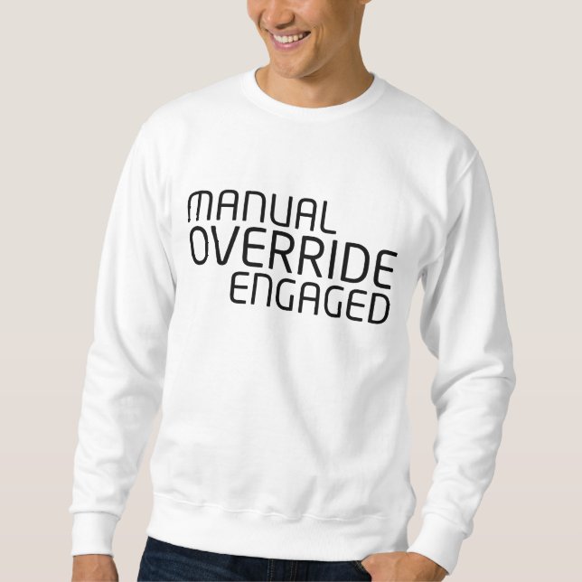 Sudadera con cuello redondo de tipografía minimali (Anverso)