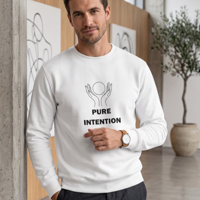 Sudadera con cuello redondo estética de intención  (Subido por el creador)