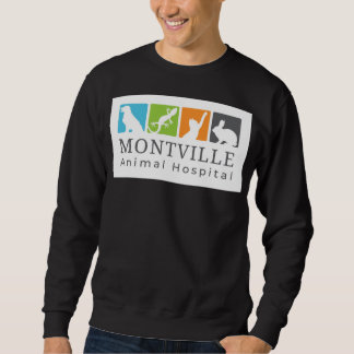 Sudadera con cuello redondo y logo grande