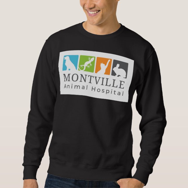 Sudadera con cuello redondo y logo grande (Anverso)