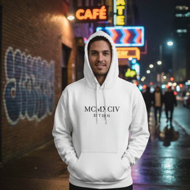 Sudadera con Cumpleaños en Numerales Romanos 1994 (Subido por el creador)