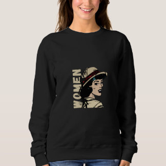 Sudadera con declaración de MUJERES