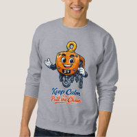 Sudadera con dibujo animado de polipasto de cadena