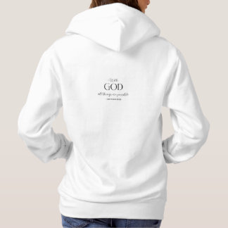 Sudadera Con Dios todas las cosas son posibles - La casa de
