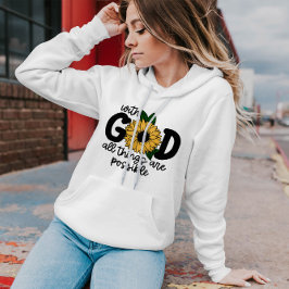 Sudadera Con Dios, todas las cosas son posibles | Mujeres H
