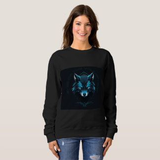 Sudadera con diseño de lobo