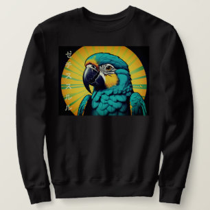 Sudadera con diseño de loro para hombres
