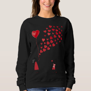 Sudadera con diseño de San Valentín para mujeres