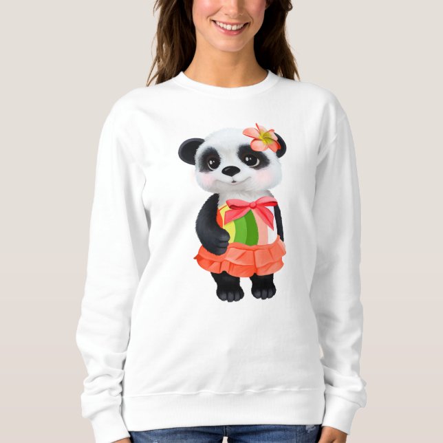 Sudadera con diseño lindo de panda (Anverso)