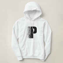 Sudadera con efecto de desintegración de la letra 