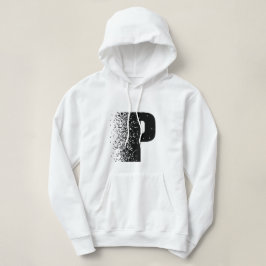 Sudadera con efecto de desintegración de la letra