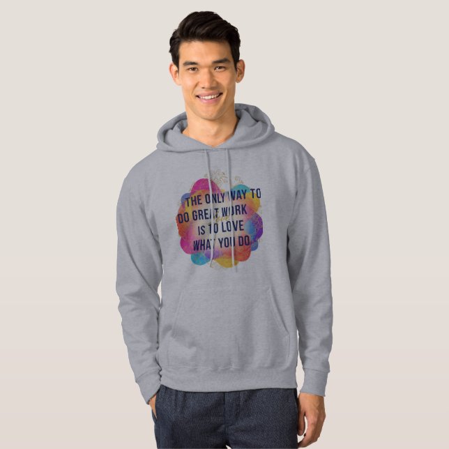 Sudadera con el lema Enfócate en el Progreso No en (Anverso completo)