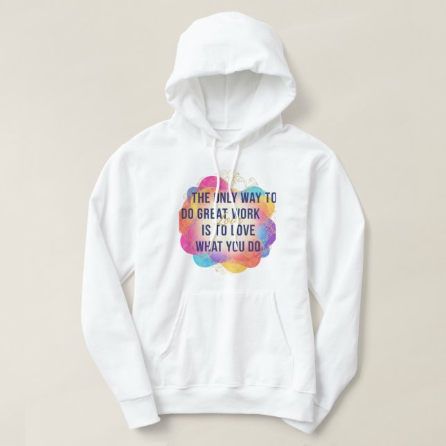 Sudadera con el lema Enfócate en el Progreso No en (Diseño del anverso)