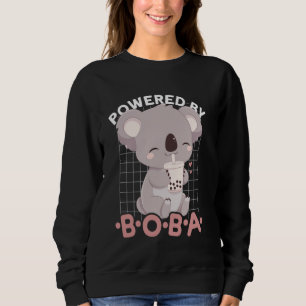 Sudadera Con el poder de Boba Koala Kawaii Bubble Tea Anime