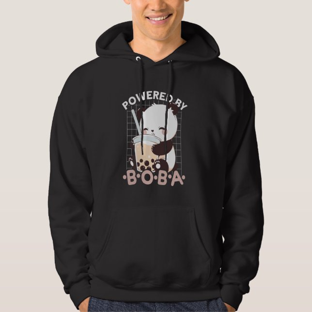 Sudadera Con el poder de Boba Panda Kawaii Bubble Tea Anime (Anverso)