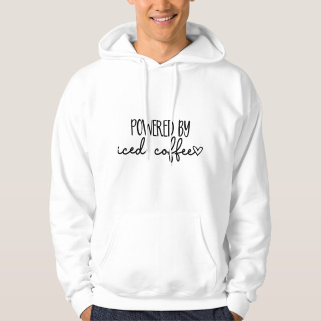 Sudadera Con el poder del amante del café con cafeína bebid (Anverso)