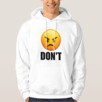Sudadera con Emoji Enojado NO