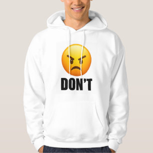 Sudadera con Emoji Enojado NO