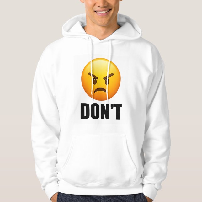 Sudadera con Emoji Enojado NO (Anverso)