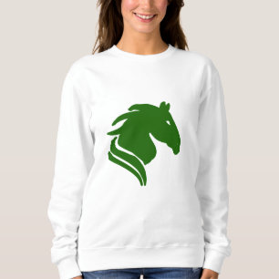 Sudadera con energía del caballo zodiacal verde