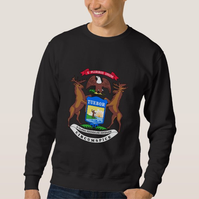 Sudadera con escudo de armas de Michigan (Anverso)