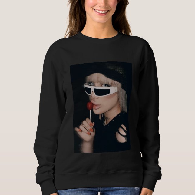 Sudadera con estado de ánimo de princesa rebelde  (Anverso)