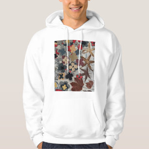 Sudadera con estampado artístico floral en azul ve