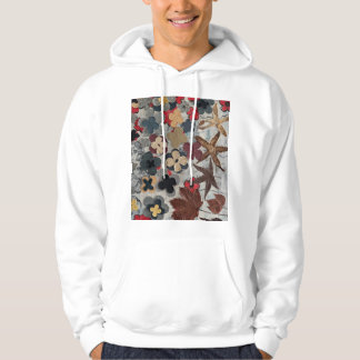 Sudadera con estampado artístico floral en azul ve