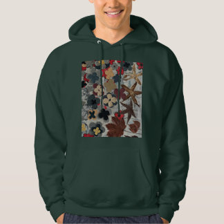 Sudadera con estampado artístico floral en azul ve