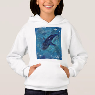 Sudadera con estampado de ballena azul en ambos la