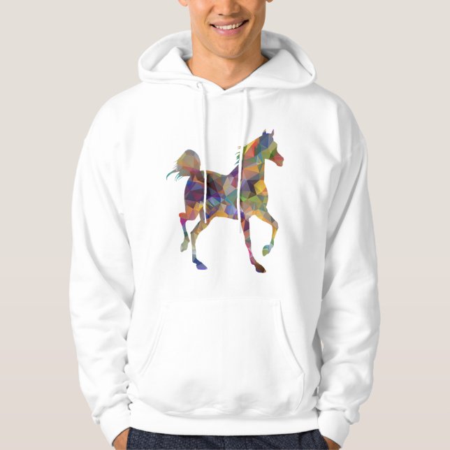 Sudadera con estampado de caballo colorido para ho (Anverso)