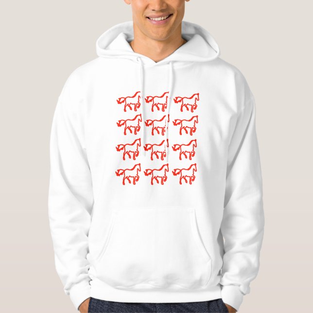 Sudadera con estampado de línea de caballo – Decla (Anverso)