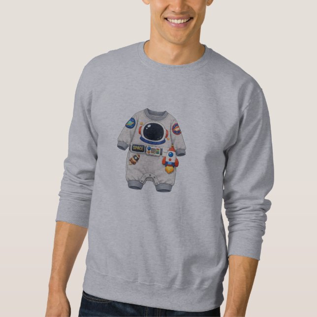 Sudadera con estampado de traje espacial de astron (Anverso)