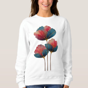 Sudadera con estampado floral radiante – Floración