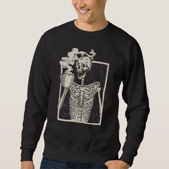 Sudadera con estampado gráfico de calavera de Hall (Anverso)