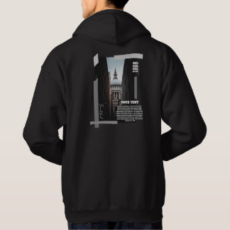 Sudadera con estampado trasero personalizado de ed