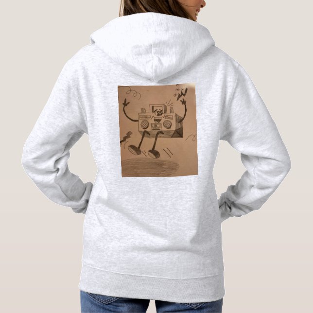 Sudadera con estéreo de baile retro (Reverso)