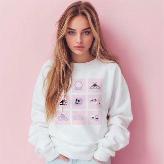 Sudadera con estética pastel espeluznante y linda 
