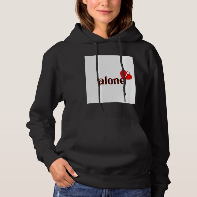 Sudadera con estética triste – Solo pero fuerte  (Anverso)