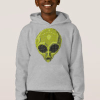 Sudadera con estilo futurista y cósmico