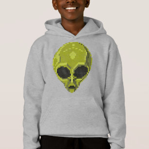 Sudadera con estilo futurista y cósmico