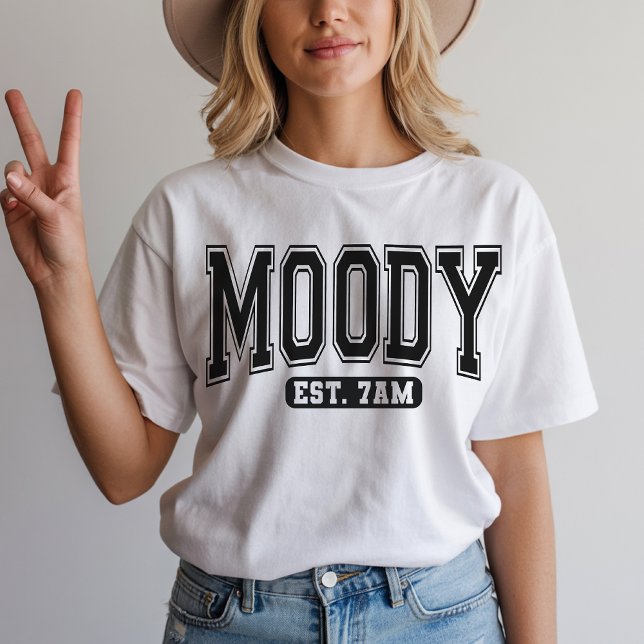 Sudadera con frase sarcástica para ella Camiseta E (mood 7am shirt, mood 7am sweatshirt, funny sarcastic shirt, sarcastic quote shirt, sarcastic saying)