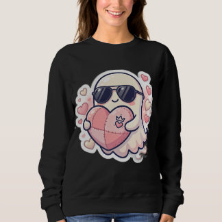 Sudadera con gafas de sol y personaje de corazón K